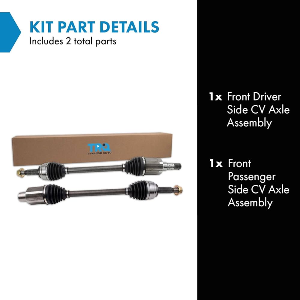 Amazon.com: TRQ Front CV Axle Shaft Assembly Set 2 Piece
